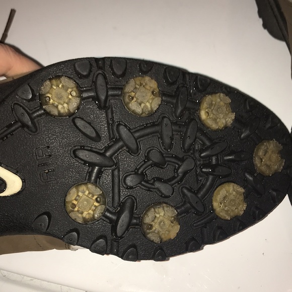 ⛳️ Nike Air Kempshell Last Comfort Saddle Brown and White Golf Cleats Size 10 - Picture 12 of 13